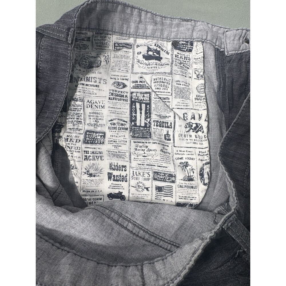 AGAVE Denim No 11 Classic Pants Mens 40 Made in USA Straight Fit Premium - Picture 7 of 7